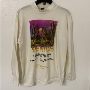 Venice Graphic Cactus Print Long Sleeve Top 🌵